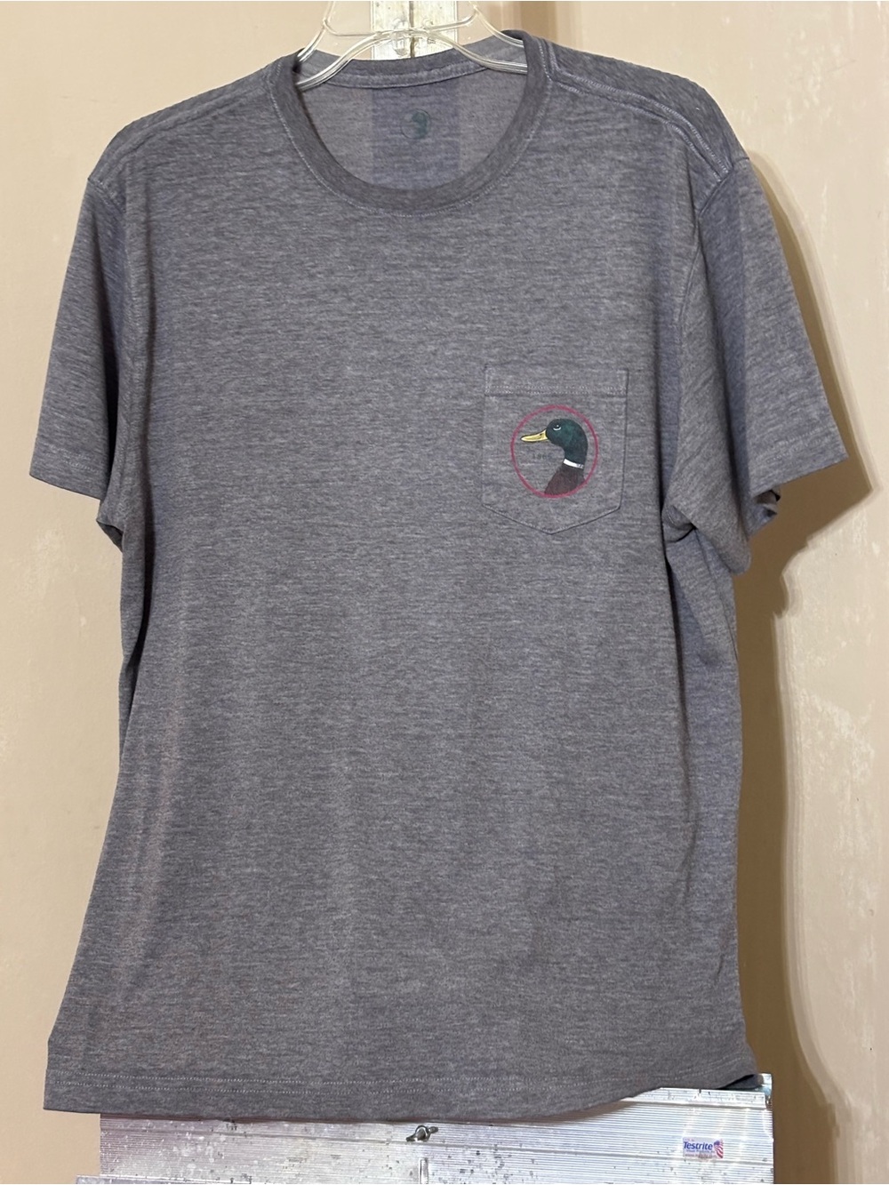 Gray Duck Head Pocket T-Shirt Outdoorsman Southern Prep Hunting Core